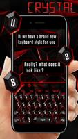 Business Black und Red Keyboard Theme Plakat