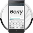 Berry Black White Classic Keyboard Theme