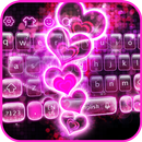 Sparkling Heart Keyboard Theme APK