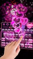 Sparkling Heart Keyboard Theme capture d'écran 1