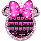 Glitter Minny theme keyboard icône