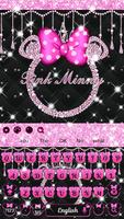 Glitter Minny theme keyboard capture d'écran 3