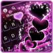 Sparkling Purple Heart Keyboard Theme