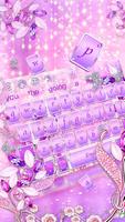 Glitter Diamond Princess Keyboard Theme capture d'écran 1