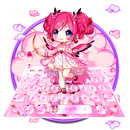 Pretty Cupid Girl Keyboard Theme APK