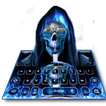 Neon Grim Reaper Keyboard Theme