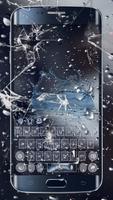 Broken Rain Glass Affiche