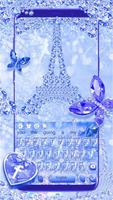 Poster Purple Diamond Effiel Tower Keyboard