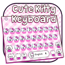 可愛的粉紅色小貓鍵盤主題 APK