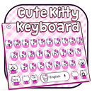 Cute Pink Kitty Keyboard Theme APK