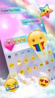 Rainbow Galaxy Keyboard Theme Screenshot 2