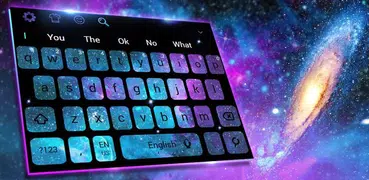 Purple Galaxy Keyboard
