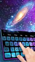 Clavier Galaxy Violet Affiche