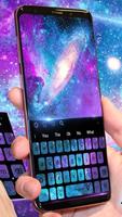 Purple Galaxy Keyboard Screenshot 1