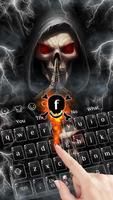 Death Devil Skull Keyboard Theme syot layar 1