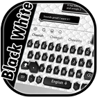 SMS Black White Keyboard icône