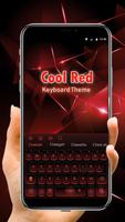 Black Red Keyboard Affiche