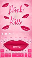 Beautiful Pink Kiss Lips Keyboard Theme penulis hantaran