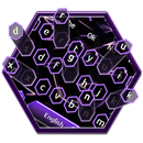 Black Purple Crystal Keyboard Theme APK