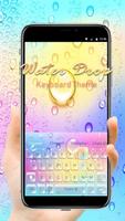 Rainbow Raindrop Fast Typing Keyboard plakat