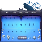 batman keyboard theme  Blue Technology icône