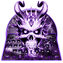 Purple Devil Skull Keyboard Theme APK