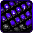 APK Cool Black Purple Keyboard