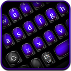 Cool Black Purple Keyboard icon