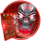 Bloody Robotic Skull Keyboard Theme icon