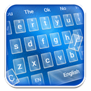 Classic Blue glass keyboard Theme APK