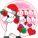 Cute Christmas Unicorn Keyboard Theme APK