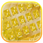 Gradient Yellow Metal Keyboard Theme icône