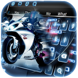Racing Bike Speedometer Keyboard Theme ícone
