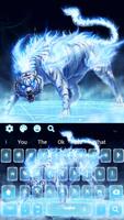 Fantasy Flaming Tiger Keyboard capture d'écran 3