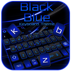 Cool Black Blue Keyboard Theme icono