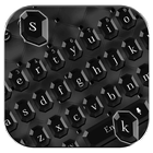 Glossy Black Keyboard Theme simgesi