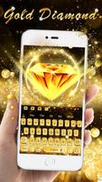 Clavier Or Diamant Affiche