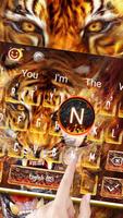 Roaring Fire Flame Tiger Keyboard 스크린샷 1