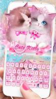 برنامه‌نما Pink Cute kitty keyboard عکس از صفحه