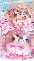 برنامه‌نما Pink Cute kitty keyboard عکس از صفحه