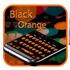 Simple Black Orange Keyboard Theme Zeichen