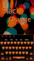 Simple Black Orange Keyboard Theme capture d'écran 3