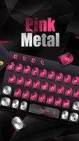 1 Schermata Tastiera in metallo rosa nero