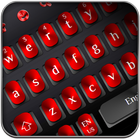 ikon Cool Black Red Metal Keyboard