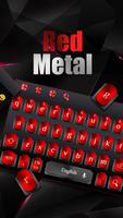 Cool Black Red Metal Keyboard screenshot 1