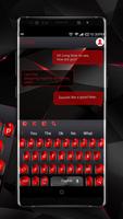 Cool Black Red Metal Keyboard screenshot 2