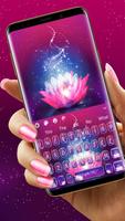 Pleasing Magical Lotus Keyboard Theme poster