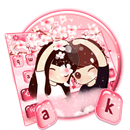 Cute Couple Love Keyboard Theme APK