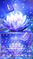 Glitter Lotus Keyboard Theme ảnh chụp màn hình 3