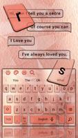 Simple Gold Rose Keyboard Theme تصوير الشاشة 3